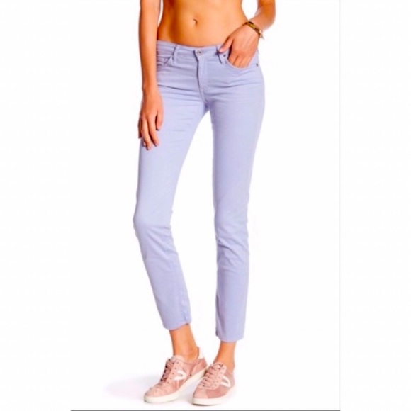 NWOT AG STILT CIGARETTE JEANS SOFT PIMA COTTON IN BEAUTIFUL COLOR LAVENDER 29 - Picture 3 of 11